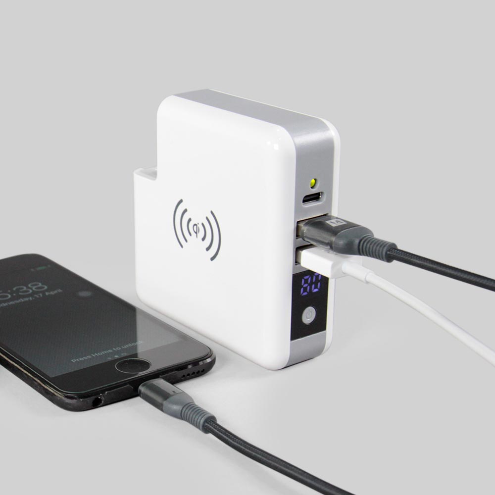 3 in 1 Travel Wireless Charger with Power Bank